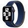 Mobigear Woven Nylon Apple Watch Bandje Klittenbandsluiting - 42/41/40/38 mm - Donkerblauw