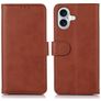 Mobigear Wallet iPhone 17 Hoesje Bookcase Portemonnee - Bruin