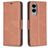 Mobigear Excellent Samsung Galaxy S25 Edge Hoesje Bookcase Portemonnee - Bruin