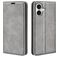 Mobigear Retro Slim iPhone 17 Hoesje Bookcase Portemonnee - Grijs