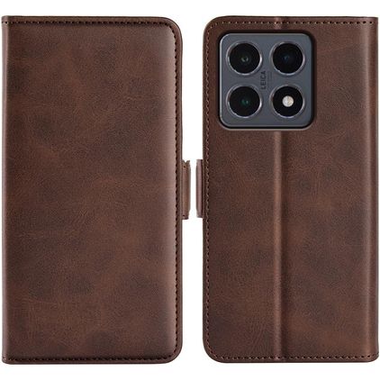 Mobigear Slim Magnet Xiaomi 15T Hoesje Bookcase Portemonnee - Bruin