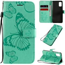 Mobigear Butterfly Samsung Galaxy A41 Hoesje Bookcase Portemonnee - Turquoise