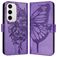 Mobigear Butterfly Samsung Galaxy S24 FE Hoesje Bookcase Portemonnee - Paars