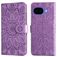 Mobigear Sunflower Google Pixel 10a Hoesje Bookcase Portemonnee - Paars