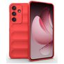 Mobigear Bumpy Samsung Galaxy S25 FE Hoesje Flexibel TPU Backcover - Rood