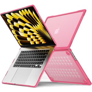 Mobigear Shockproof Pro MacBook Air 15 Inch (2023-2026) Hoes Hardshell Laptopcover MacBook Case - Roze - Model A2941 / A3114 / A3241 / A3448
