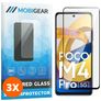Mobigear Premium POCO M4 Pro 5G Glazen Screenprotector - Case Friendly - Zwart (3-Pack)