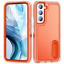 Mobigear Rugged Stand Samsung Galaxy S23 Hoesje Hardcase Backcover Shockproof met Standaard - Oranje