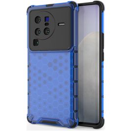 Mobigear Honeycomb Vivo X80 Pro Hoesje Hardcase Backcover Shockproof - Blauw