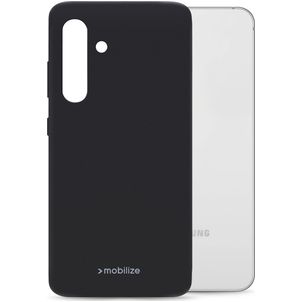 Mobilize Rubber Gelly Samsung Galaxy S24 Hoesje Flexibel TPU Backcover - Matt Black