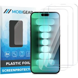 Mobigear iPhone 15 Pro Max Screenprotector Folie - Case Friendly (3-Pack)