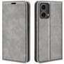 Mobigear Retro Slim Motorola Moto G85 Hoesje Bookcase Portemonnee - Grijs