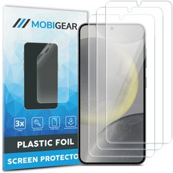 Mobigear Samsung Galaxy S25 Plus Screenprotector Folie - Case Friendly (3-Pack)