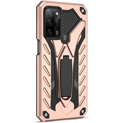 Mobigear Armor Stand OPPO A54 Hoesje Hardcase Backcover Shockproof met Standaard - Roségoud