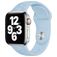 Mobigear Sport Flowers Siliconen Apple Watch Bandje Druksluiting - 49/46/45/44 mm - Babyblauw