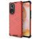 Mobigear Honeycomb HONOR 50 Hoesje Hardcase Backcover Shockproof - Rood