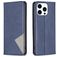 Mobigear Rhombus Slim iPhone 15 Pro Hoesje Bookcase - Blauw