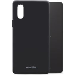 Mobilize Rubber Gelly Sony Xperia 10 IV Hoesje Flexibel TPU Backcover - Matt Black