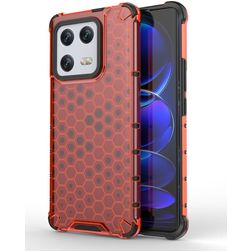 Mobigear Honeycomb Xiaomi 13 Pro Hoesje Hardcase Backcover Shockproof - Rood