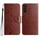 Mobigear Flowers Samsung Galaxy A36 Hoesje Bookcase Portemonnee - Bruin