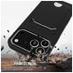 Mobigear Lanyard Card iPhone 17 Pro Siliconen Hoesje met koord en Pasjeshouder - Zwart