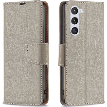 Mobigear Excellent Samsung Galaxy S23 Hoesje Bookcase Portemonnee - Grijs