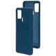 Mobiparts Samsung Galaxy A21s Siliconen Hoesje Backcover - Blueberry Blue