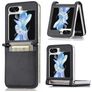 Mobigear Excellent Samsung Galaxy Z Flip 5 Hoesje Hardcase Backcover met Pasjeshouder - Zwart