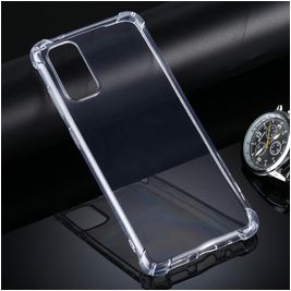 Mobigear Cushion Doorzichtig Samsung Galaxy S20 Hoesje Flexibel TPU Backcover Shockproof - Transparant