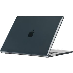 Mobigear Glossy MacBook Air 15 Inch (2023-2026) Hoes Hardshell Laptopcover MacBook Case - Zwart - Model A2941 / A3114 / A3241 / A3448