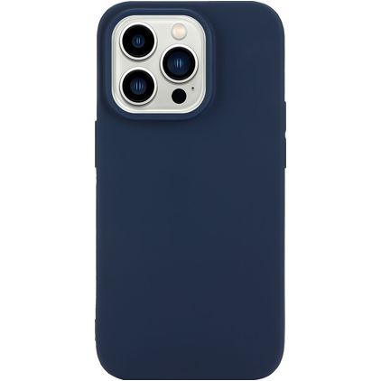 Mobigear Colors iPhone 14 Pro Hoesje Flexibel TPU Backcover - Marineblauw
