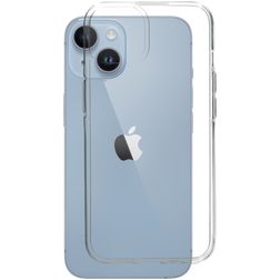 Mobiparts Classic Doorzichtig iPhone 14 Hoesje Flexibel TPU Backcover - Transparant