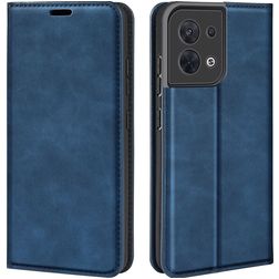 Mobigear Retro Slim OPPO Reno 8 5G Hoesje Bookcase Portemonnee - Donkerblauw