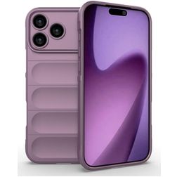 Mobigear Bumpy iPhone 18 Pro Max Hoesje Flexibel TPU Backcover - Paars