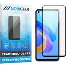 Mobigear Premium OPPO A76 Glazen Screenprotector - Case Friendly - Zwart