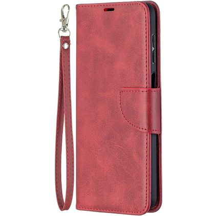 Mobigear Excellent Samsung Galaxy A12 Hoesje Bookcase Portemonnee - Rood
