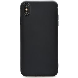 Xccess Invisible Thin iPhone XS Max Hoesje Flexibel TPU Extra Dun Backcover - Zwart