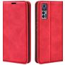 Mobigear Retro Slim TCL 30 Plus Hoesje Bookcase Portemonnee - Rood