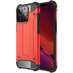 Mobigear Outdoor iPhone 13 Pro Max Hoesje Hardcase Backcover Shockproof - Rood