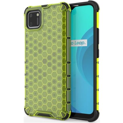 Mobigear Honeycomb Realme C11 (2020) Hoesje Hardcase Backcover Shockproof - Groen