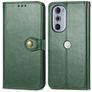 Mobigear Snap Button Motorola Edge 30 Pro Hoesje Bookcase Portemonnee - Groen