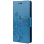 Mobigear Flowers Samsung Galaxy A33 Hoesje Bookcase Portemonnee - Blauw