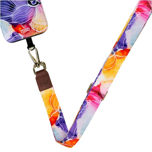 MIO Lanyard Universeel Telefoonkoord Verstelbaar - Flowers