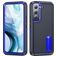 Mobigear Rugged Stand Samsung Galaxy S23 Hoesje Hardcase Backcover Shockproof met Standaard - Donkerblauw