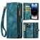Caseme 008 iPhone 14 Pro Hoesje Uitneembare 2in1 Bookcase Portemonnee - Blauw