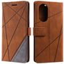 Mobigear Rhombus OPPO Reno 8T 4G Hoesje Bookcase Portemonnee - Bruin