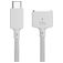 Mobigear Nylon Braided USB-C naar Apple MagSafe 3 Kabel 2 Meter - Wit