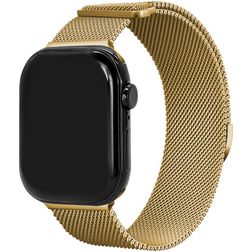Mobilize RVS Milanese Apple Watch Bandje Magneetsluiting - 49/46/45/44 mm - Goud