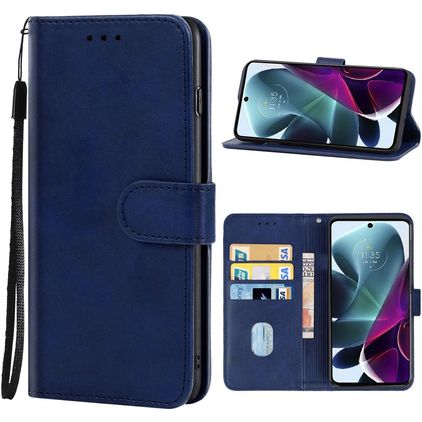 Mobigear Wallet Motorola Edge S30 Hoesje Bookcase Portemonnee - Blauw
