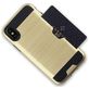 Mobigear Brushed Card iPhone XS Max Hoesje Hardcase Backcover Shockproof met Pasjeshouder - Zilver